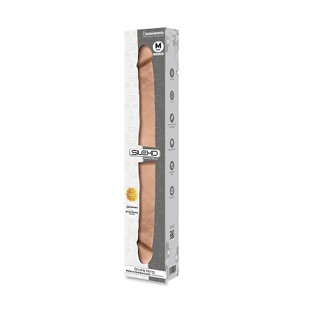 SILEXD Model 1 Double Dong in Light Flesh 16.5 Inch Realistic Dual Density Memory Silicone Dildo > Dildos > Oversized Toys - Tophatter Daily Deals