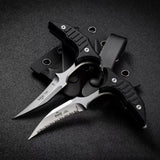MicroTech Double Bee Shape Push Dagger - Serrated Blade - Tophatter Daily Deals