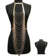 Body chain jewelry long necklace 0 - Tophatter Daily Deals