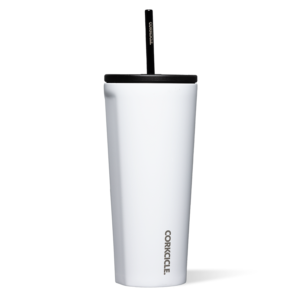 Cold Cup 24 oz. by CORKCICLE. Gloss White 24oz Cold Cup - Tophatter Daily Deals