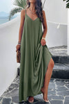 Backless Maxi Cami Dress with Pockets Casual Dresses - Tophatter Daily Deals