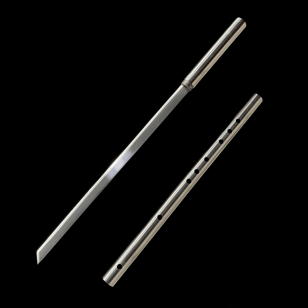 Flute Sword Silver(High Manganese Stee) - Tophatter Daily Deals