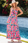 Printed V-Neck Maxi Cami Dress Casual Dresses - Tophatter Daily Deals