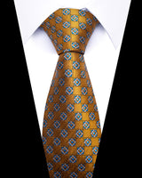 Men's Neckties - Formal Classic Patterned Tie (50 Style Options) Golden Mosaic Belts & Ties - Tophatter Daily Deals