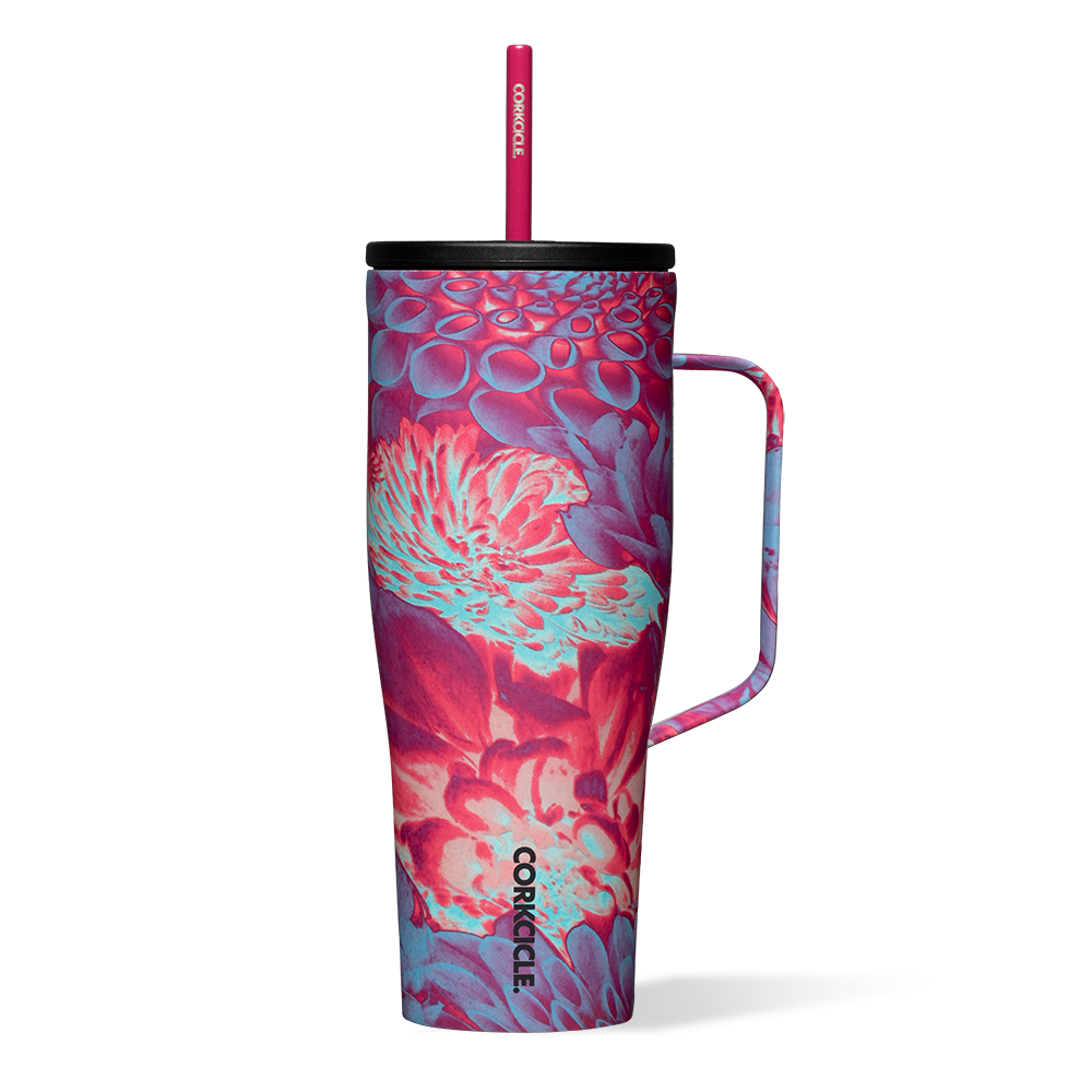 Cold Cup XL by CORKCICLE. Dopamine Floral 30oz Cold Cup XL - Tophatter Daily Deals