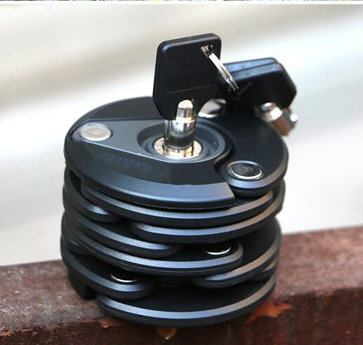 Bicycle lock anti-theft chain Deep black 0 - Tophatter Daily Deals
