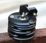 Bicycle lock anti-theft chain Deep black 0 - Tophatter Daily Deals