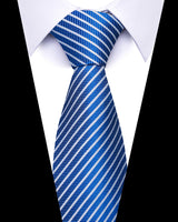 Men's Neckties - Formal Classic Patterned Tie (50 Style Options) Ice Blue Lines Belts & Ties - Tophatter Daily Deals