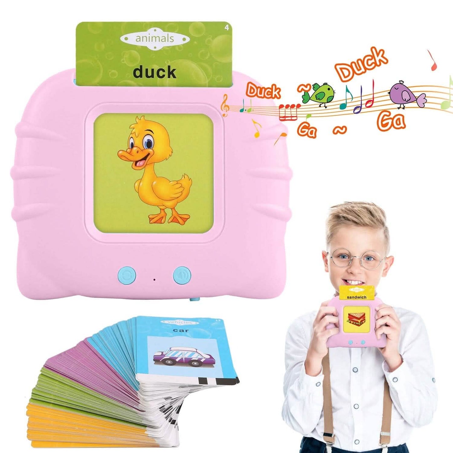 224 Words Kid Flash Talking Cards Toys & Games - Tophatter Daily Deals