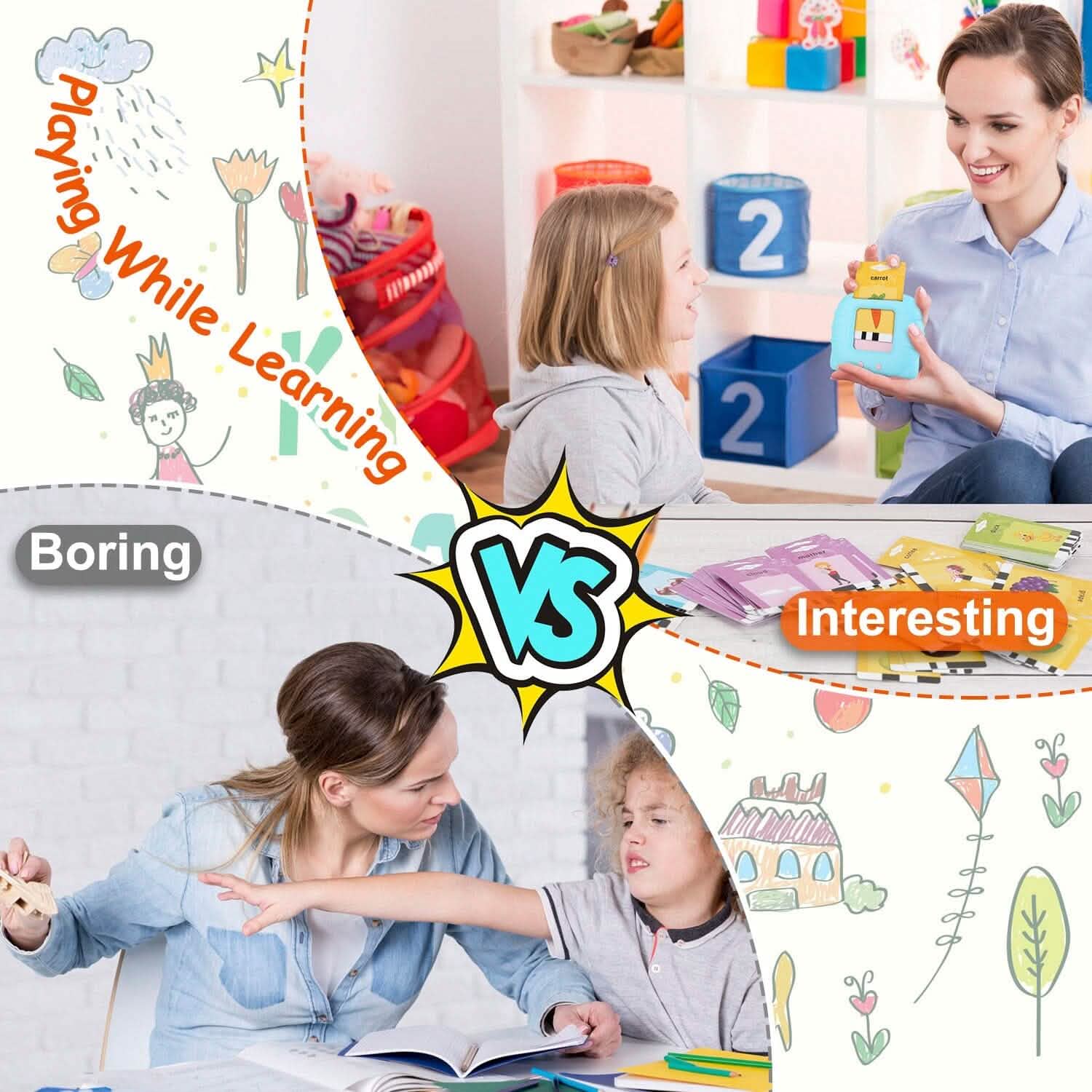 224 Words Kid Flash Talking Cards Toys & Games - Tophatter Daily Deals