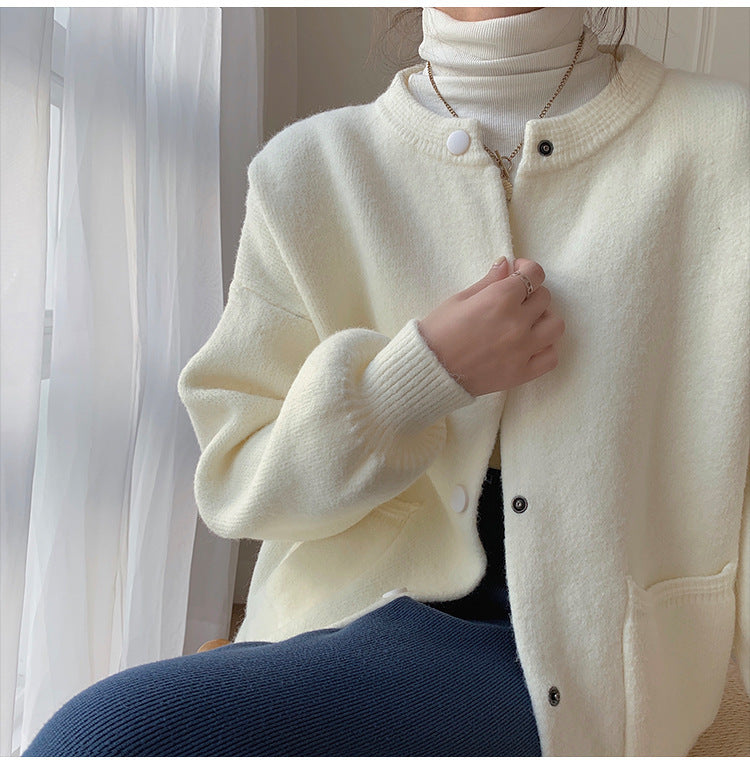 Soft Cozy Women Cardigan - Relaxed Tube, Knit, Office 3D Changing Face Moving Picture Frame - Tophatter Daily Deals