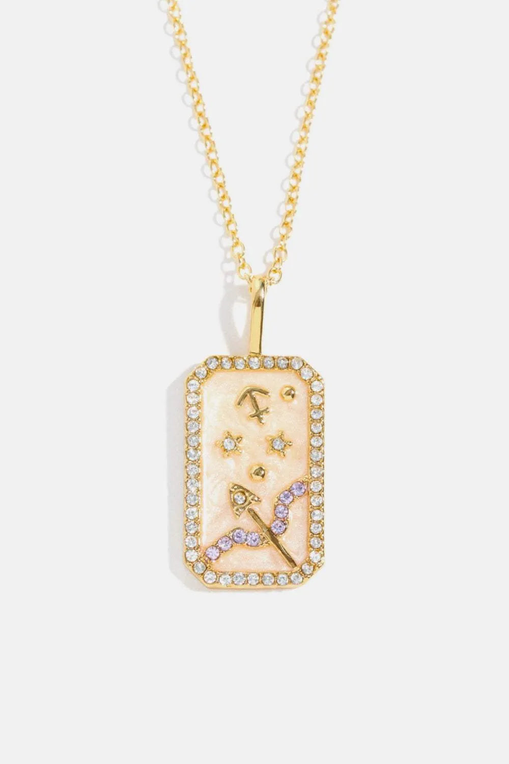 Rhinestone Constellation Pendant Copper Necklace Necklaces - Tophatter Daily Deals