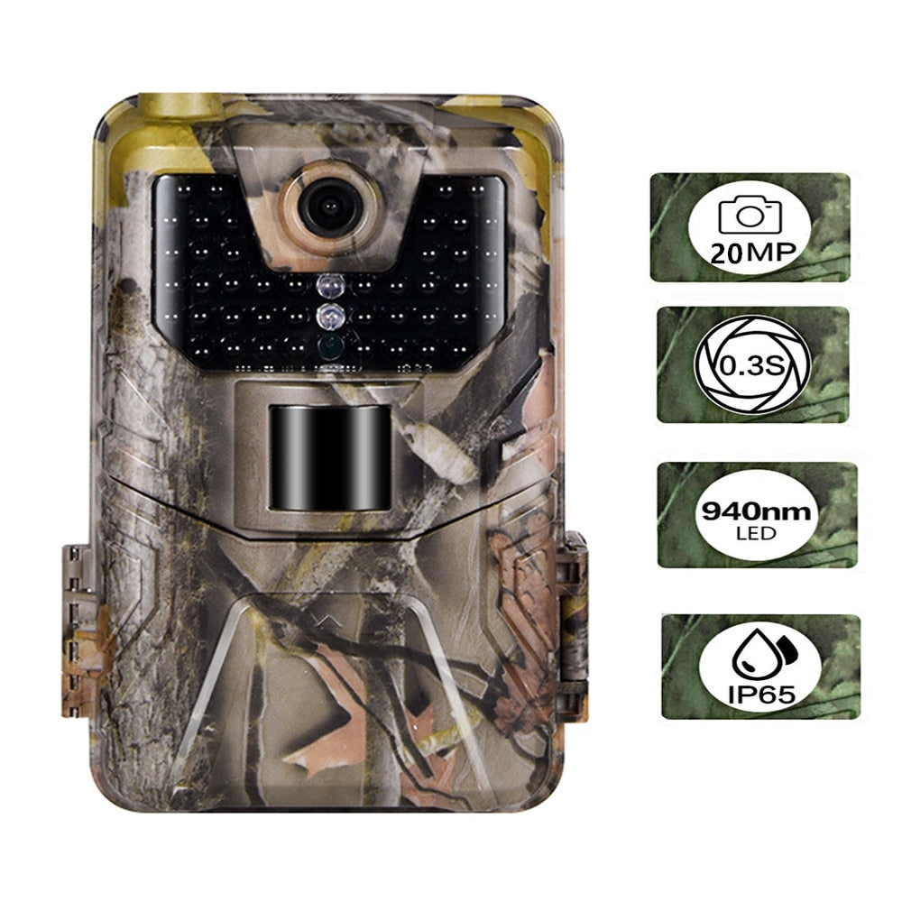 20MP 1080P Wildlife Trail Camera Brown 0 - Tophatter Daily Deals