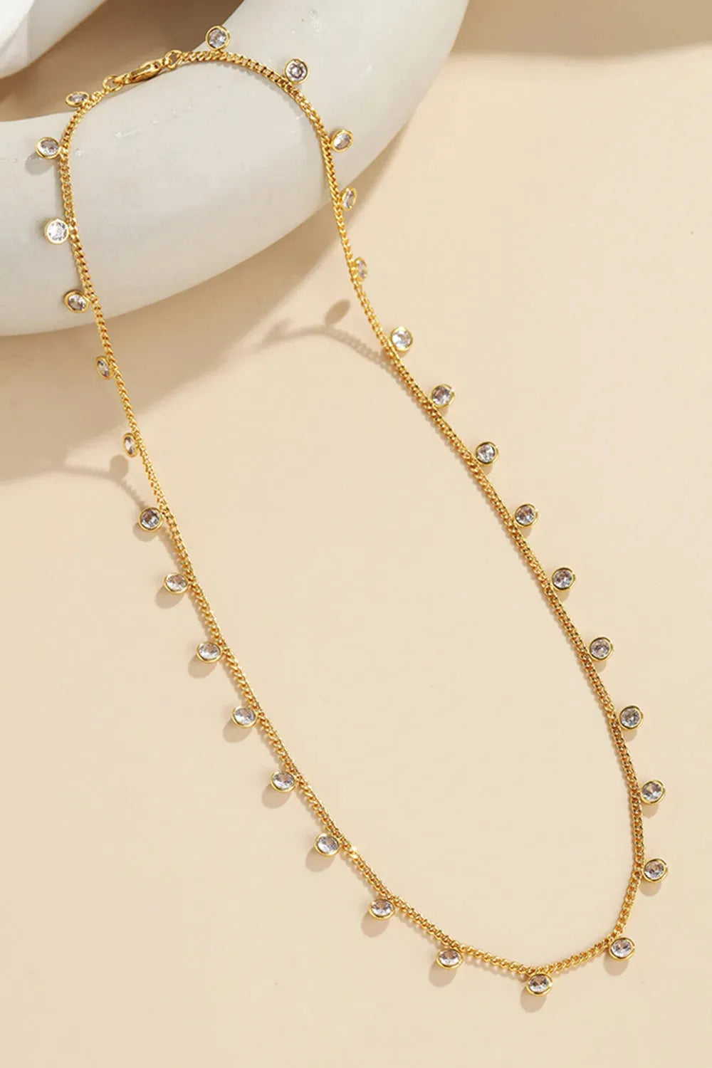 Zircon Decor Copper Necklace Style A One Size Necklaces - Tophatter Daily Deals