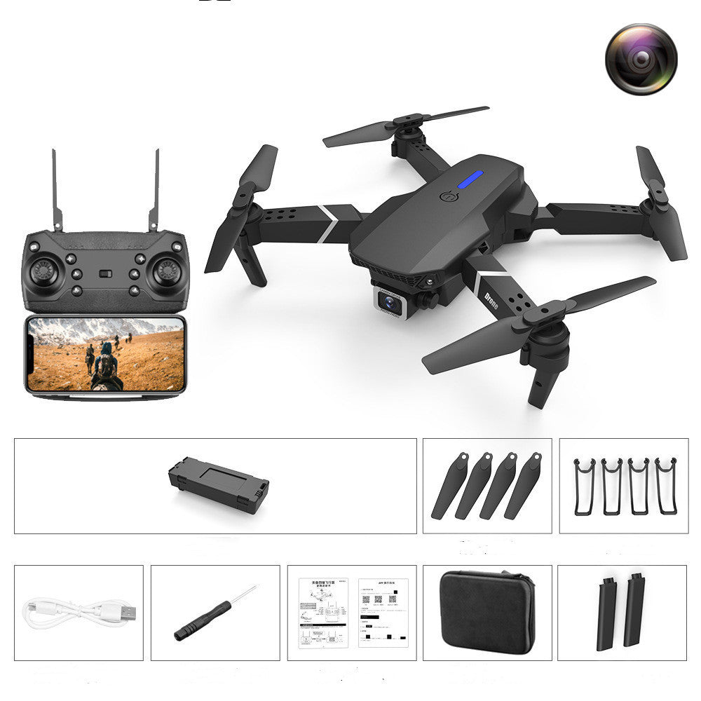 4K Pixel Dual Camera Airplane Toy Black 4K Single camera 0 - Tophatter Daily Deals