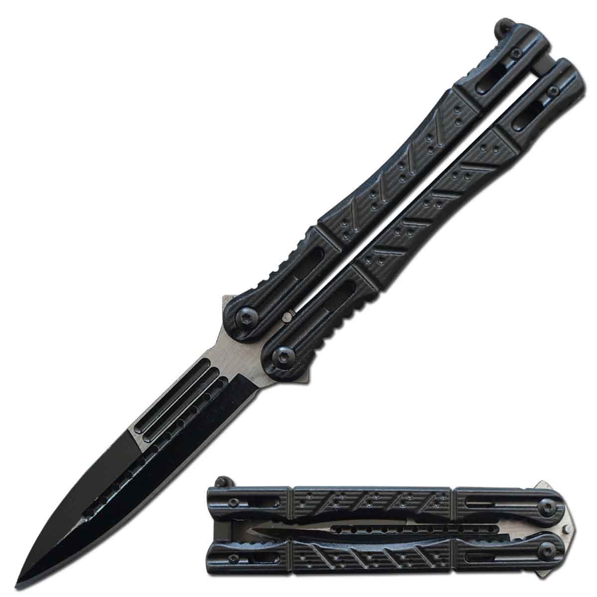 Prospect Balisong Butterfly Knife 5.25" Closed Length Collectible Weapons - Tophatter Daily Deals