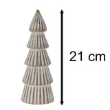 Shabby Chic White Wooden Christmas Tree | Freestanding Rustic Ornament - 21cm Ornament - Tophatter Daily Deals