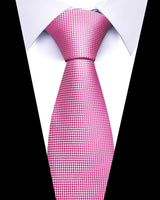 Men's Neckties - Formal Classic Patterned Tie (50 Style Options) Pink Prism Weave Belts & Ties - Tophatter Daily Deals