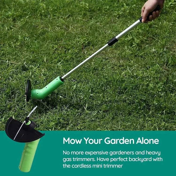 Cordless Mini Weed Trimmer Handheld Edge Trimmer Summer2025 - Tophatter Daily Deals