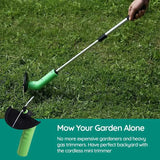 Cordless Mini Weed Trimmer Handheld Edge Trimmer Summer2025 - Tophatter Daily Deals