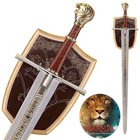 Chronicles of Narnia Peter's Sword With Plaque Collectible Weapons - Tophatter Daily Deals