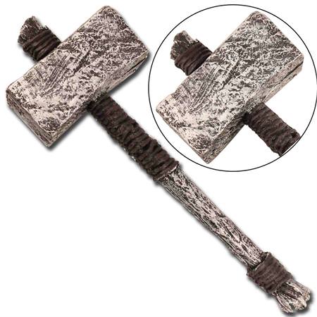 Medieval Foam Costume Block Hammer LARP Cosplay - TOPHATTER'S ARMORY DEALS Collectible Weapons - Tophatter Daily Deals