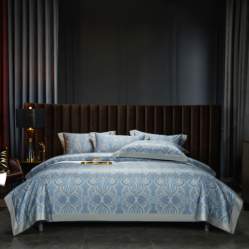 140 Cotton Satin Digital Printed Four-piece Bedding Set Romantic Paris 0 - Tophatter Daily Deals