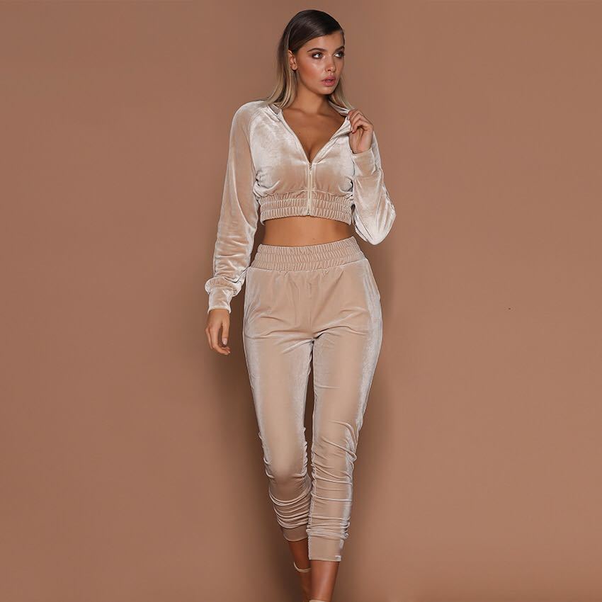 Autumn and winter suede women's clothing Apricot 0 - Tophatter Daily Deals