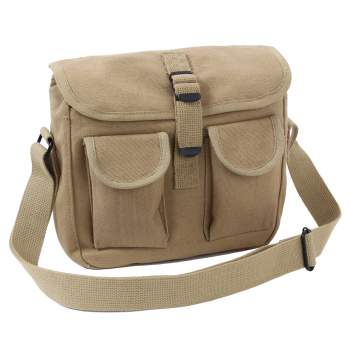 Rothco Canvas Ammo Shoulder Bag KHAKI - Tophatter Daily Deals