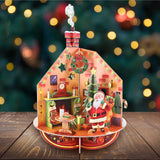 3D Deck the Halls Christmas Advent Calendar Pop-Up Pirouette Countdown Calendar Advent Calendar - Tophatter Daily Deals