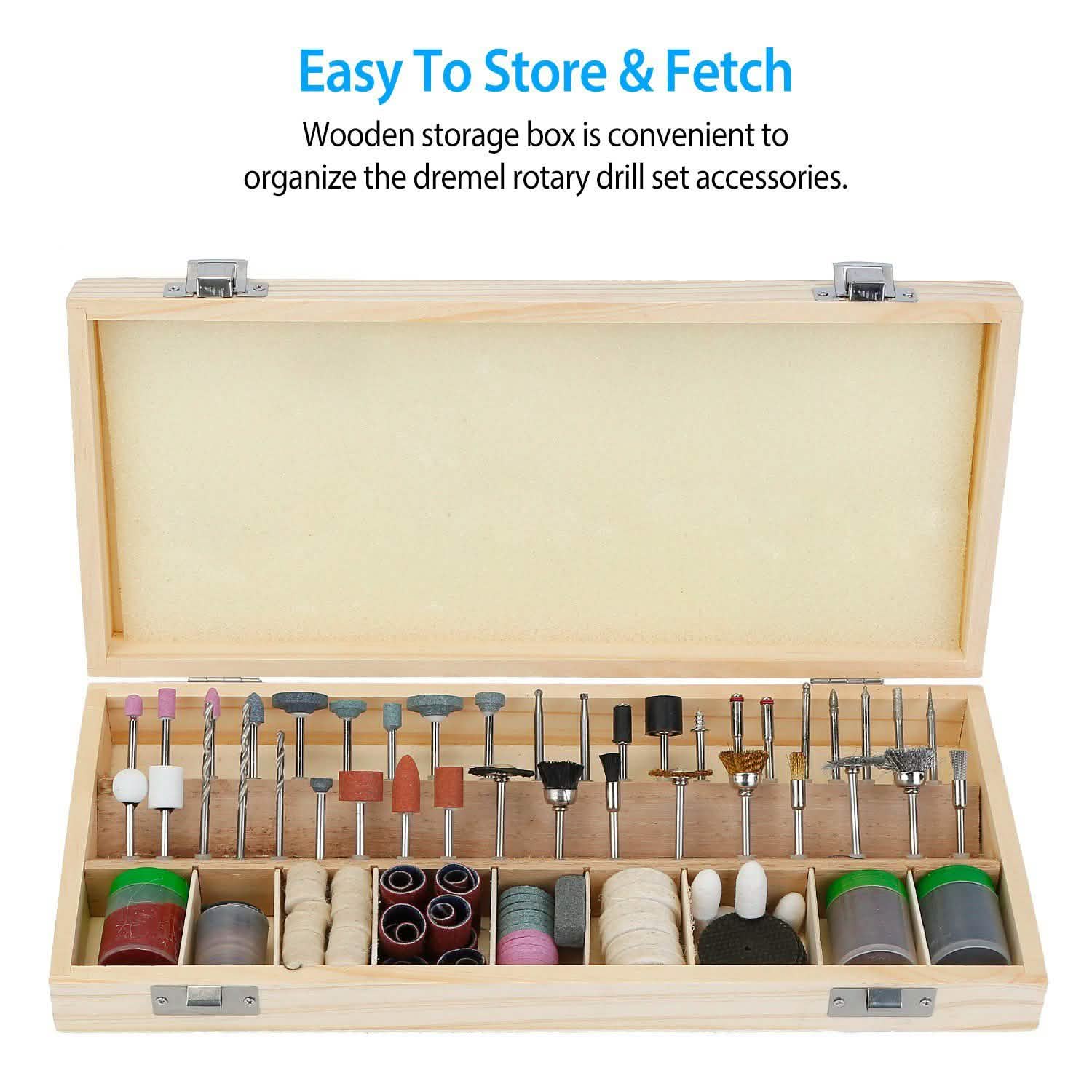 228-Piece: Rotary Dremel Accessory Tool Kit Home Improvement - Tophatter Daily Deals