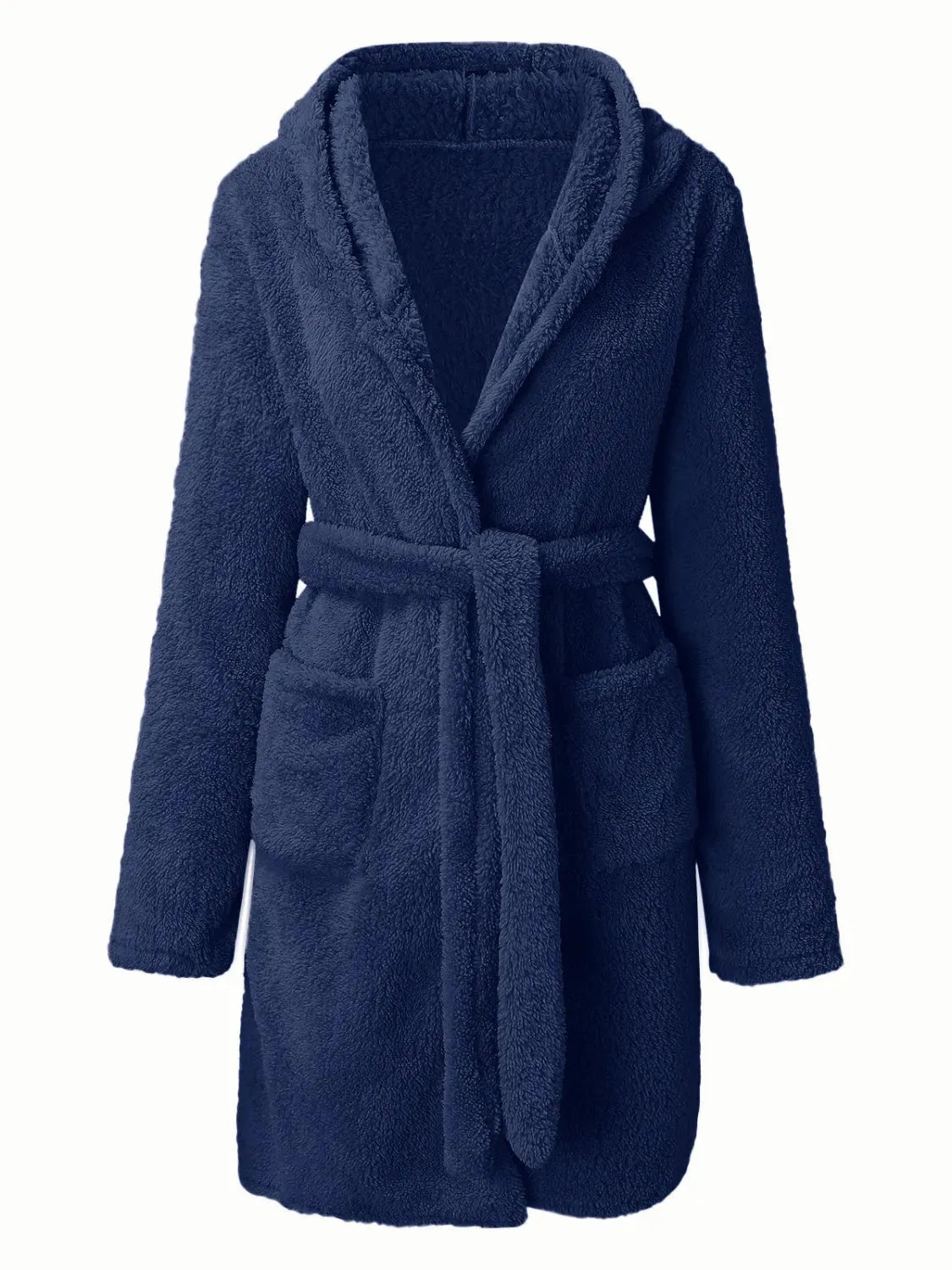 Tie Waist Hooded Robe Sleep Dresses - Tophatter Daily Deals