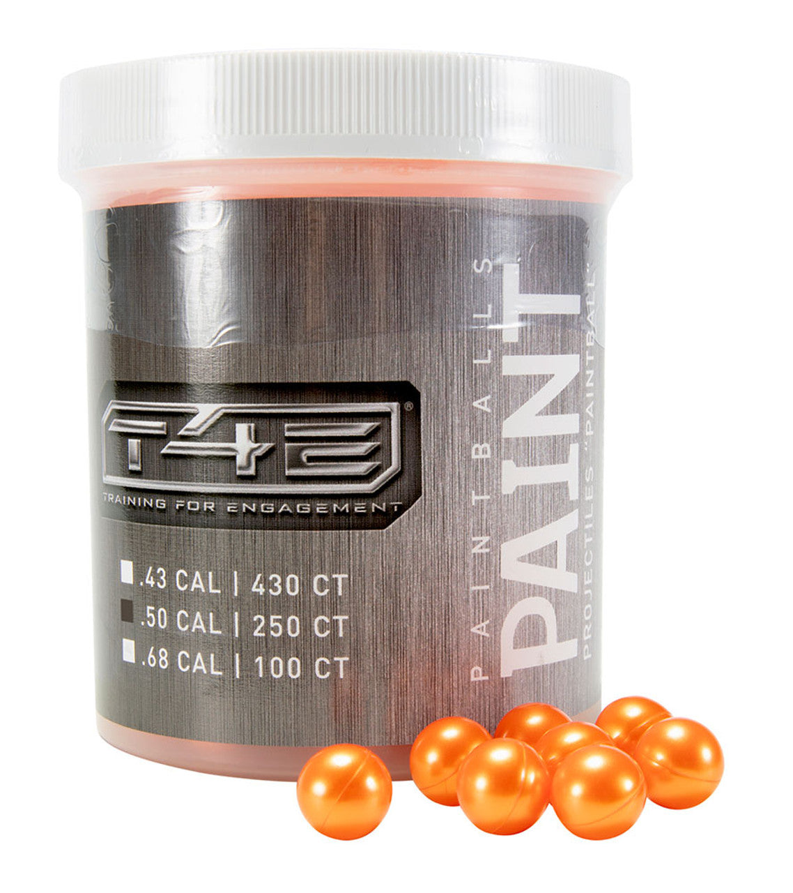 T4E .50 Cal Paintballs 250 CT - Orange - Tophatter Daily Deals