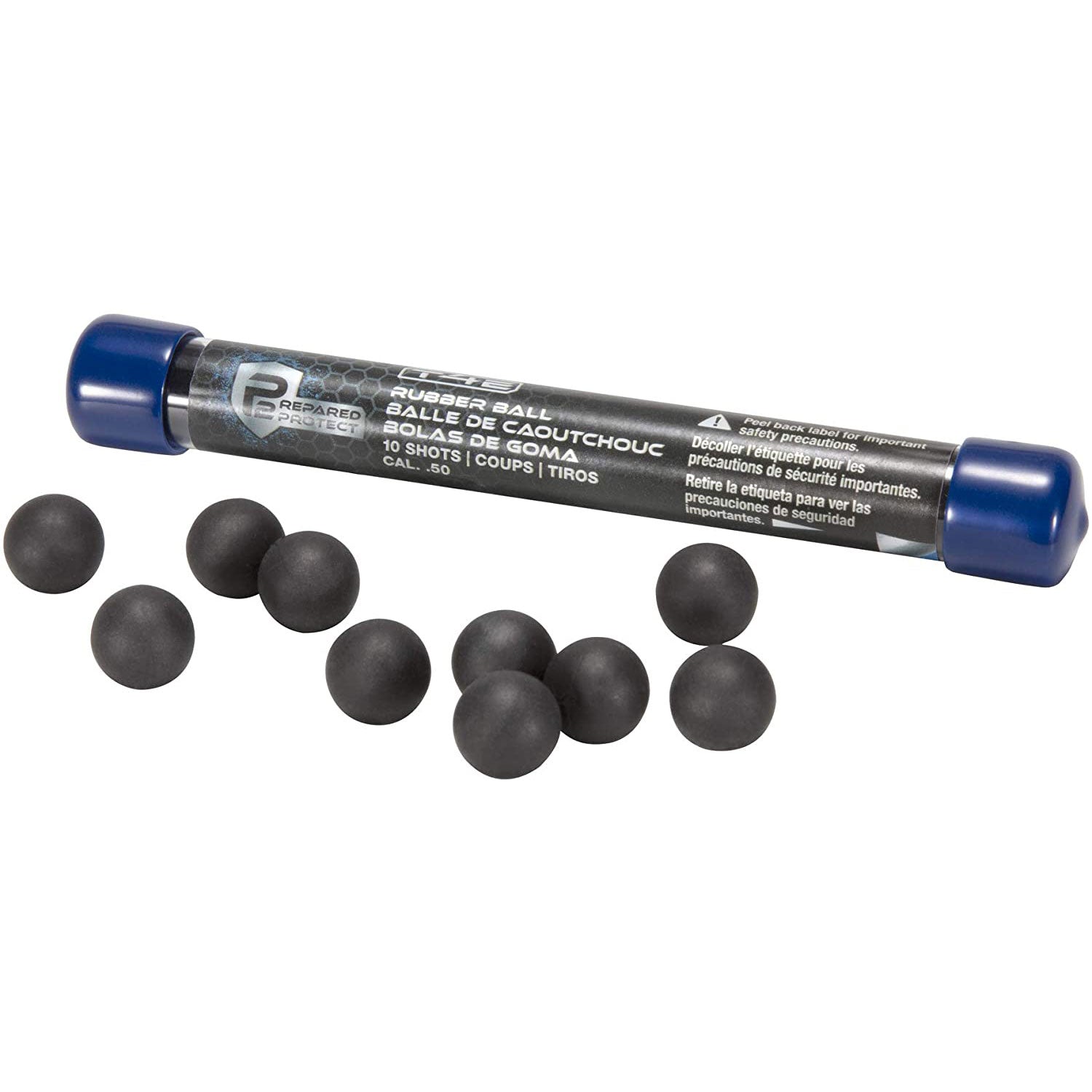 T4E .50 Caliber Reusable Rubber Balls 10 Count, Black Collectible Weapons - Tophatter Daily Deals