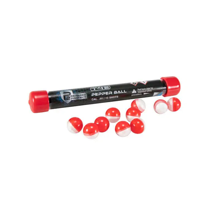 Umarex – P2P T4E Pepper Rounds .50 Cal – 10 Count – Red and White - Tophatter Daily Deals