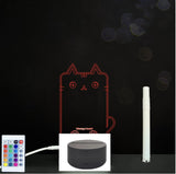 3D Acrylic Board Handwriting Message Board LED Light Style7 Black B 0 - Tophatter Daily Deals
