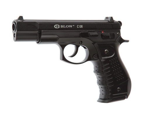 Blow C06 9MM Blank Firing Replica Gun Black Finish - Tophatter's Guns'N'Weapons Store Collectible Weapons - Tophatter Daily Deals