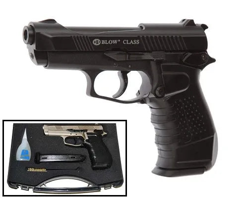 Blow Class Black Finish 9MM Blank Firing Replica Gun - Tophatter Daily Deals