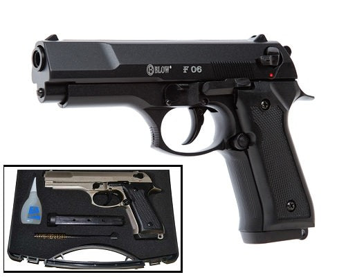 Blow F06 9MM Blank Firing Replica Gun Black Finish - Tophatter's Guns'N'Weapons Store Collectible Weapons - Tophatter Daily Deals