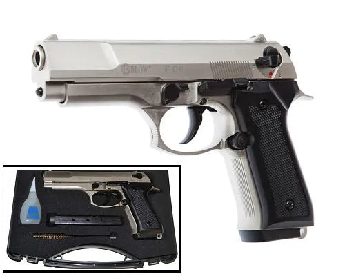 Blow F06 9MM Blank Firing Replica Gun Satin Finish - Tophatter Daily Deals