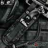 HX OUTDOORS Tactical Knife 440C Blade K10 w/ Sheath Plated Titanium Knife-Fixed - Tophatter Daily Deals