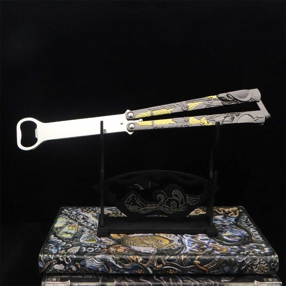 Metal Predator & Alien Balisong Bottle Opener - Tophatter Daily Deals