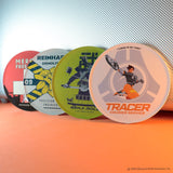 Overwatch - Set of Four Printed Metal Coasters Coaster - Tophatter Daily Deals