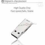 Mini Metal Rotary USB Flash Drive 2.0 Key Chain Memory Stick 16/32/64gb USB Flash Drive - Tophatter Daily Deals
