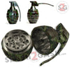 Camo Hand Grenade Tobacco Herb Grinder - 3 piece w/ Pin Handle Smoking Accessories - Tophatter Daily Deals