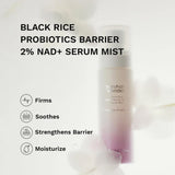 HaruHaru Wonder Black Rice Probiotic Barrier 2% NAD + Serum Mist 80ml Spray - Tophatter Daily Deals