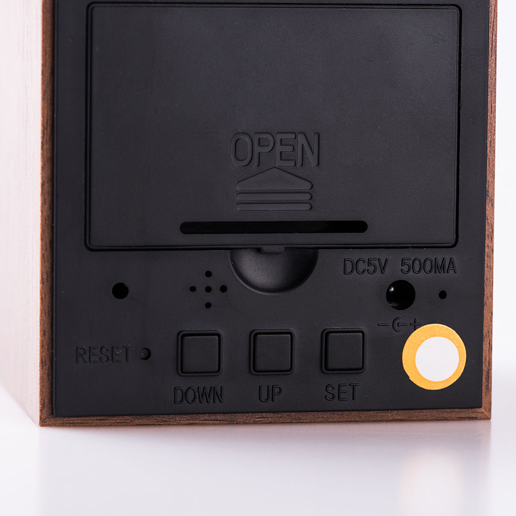 Wood Cubee Alarm Clock Alarm Clock - Tophatter Daily Deals