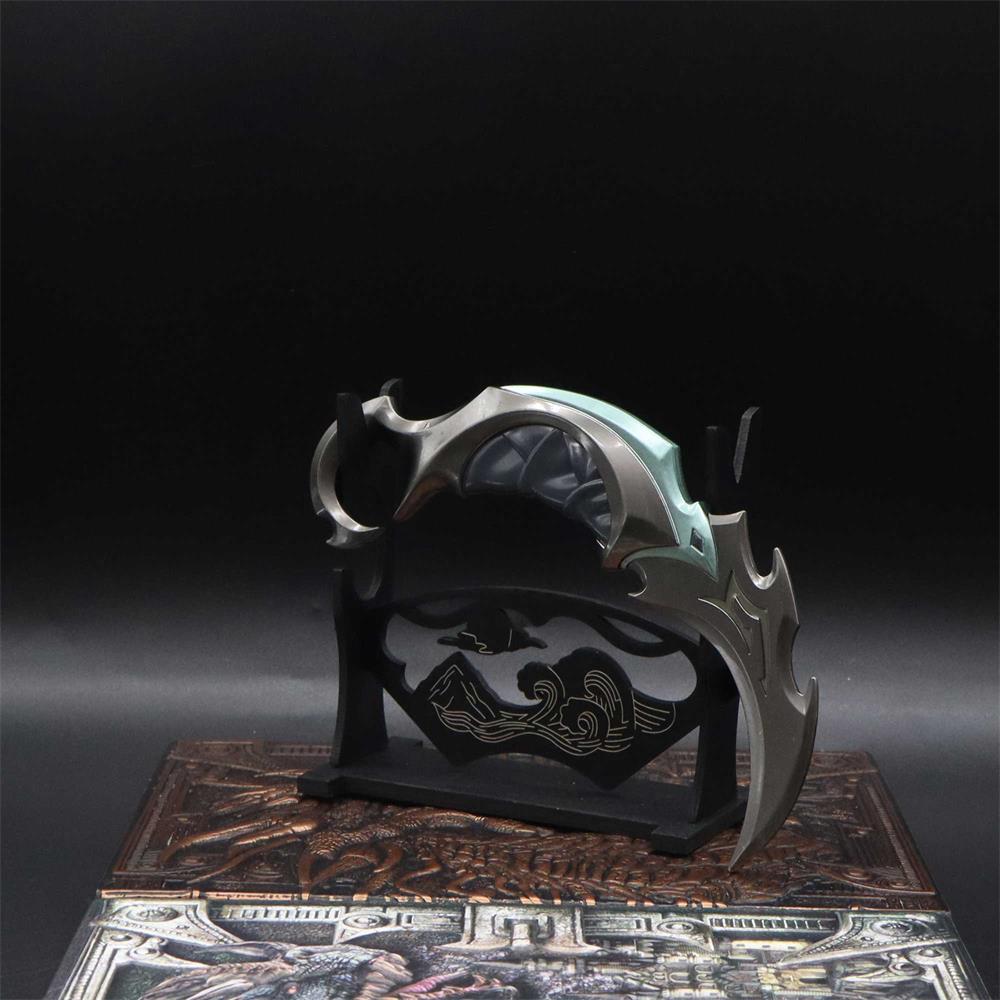 2-Layer Wooden Landscape Pattern Weapon Display Holder - Tophatter Daily Deals