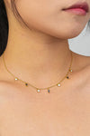 18K Gold Plated Multi-Charm Chain Necklace Necklaces - Tophatter Daily Deals