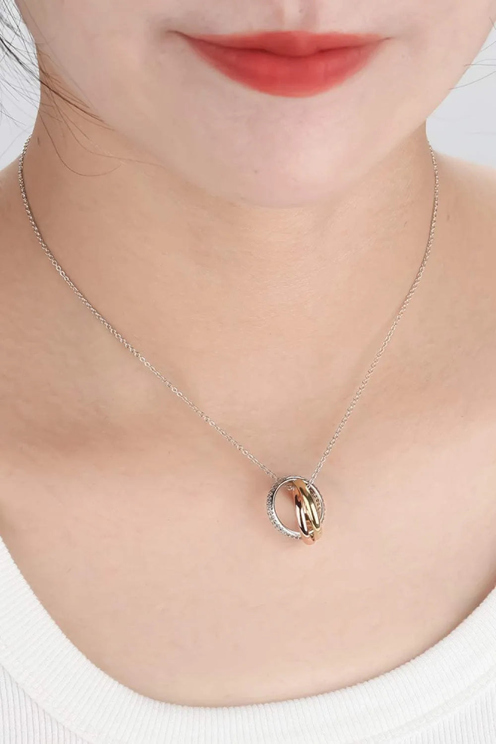 Cubic Zirconia Ring Pendant Necklace Necklaces - Tophatter Daily Deals